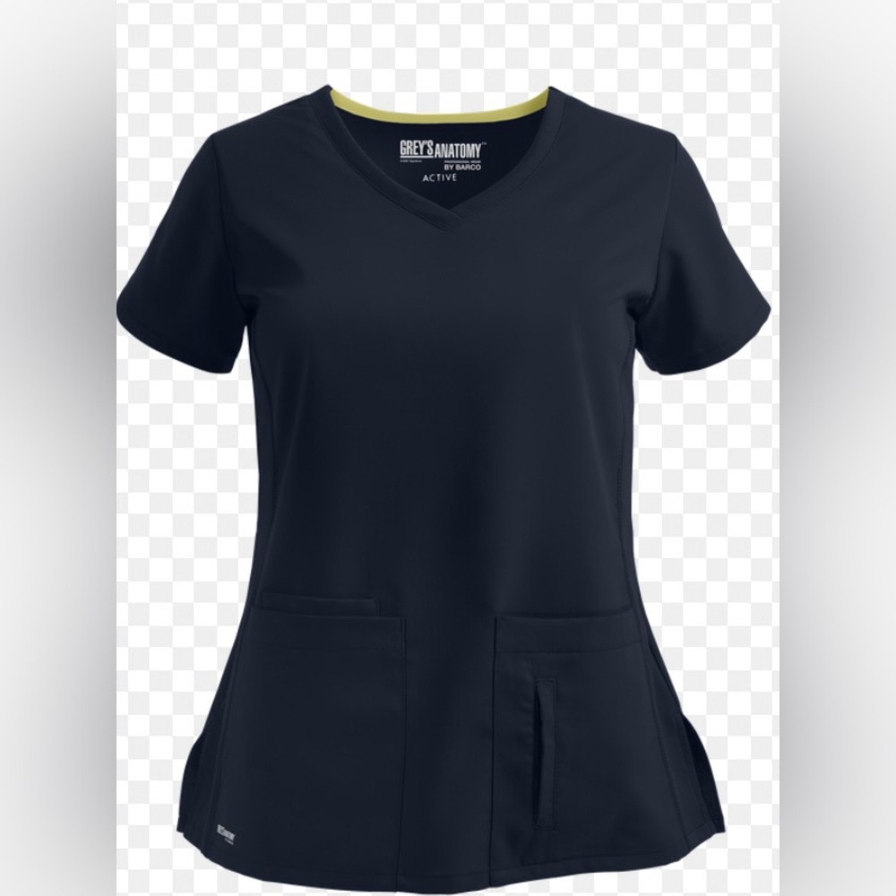 Scallop Sleeve Grey Active Top XS Extra Small Grey’s Anatomy Scrub Green Collar